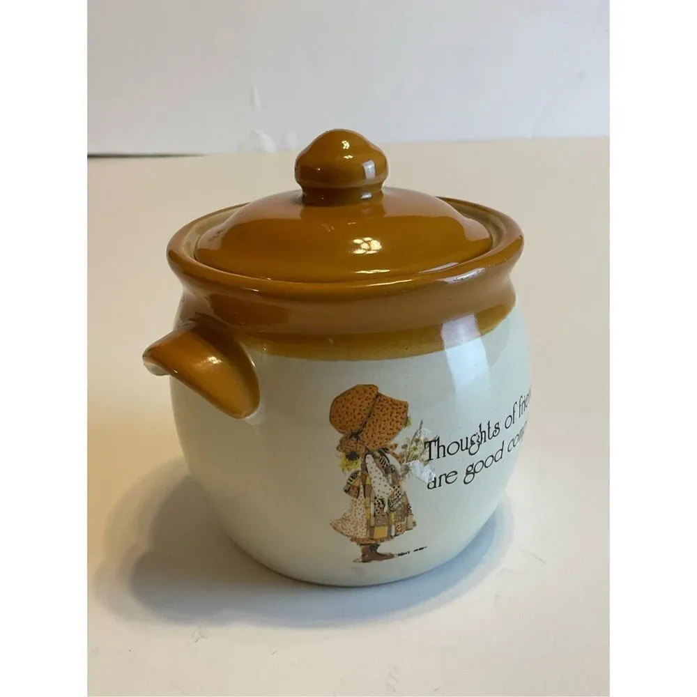 Vintage Holly Hobbie “Country Living” Stoneware Jar.